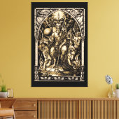 Satan Enthroned ENORME 40 "x60" Canvas Afdruk (Insitu (Woonkamer))