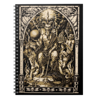 Satan Enthroned Spiral notebook Notitieboek