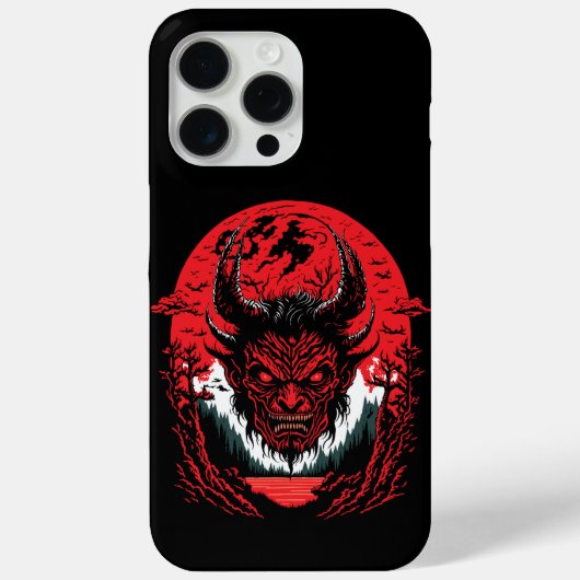 Satan Evil Face | Demon Head grafisch ontwerp Case-Mate iPhone Case (Achterkant)