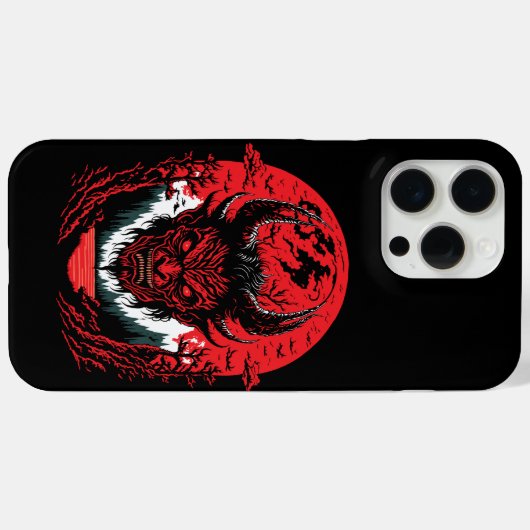 Satan Evil Face | Demon Head grafisch ontwerp Case-Mate iPhone Case (Achterkant (horizontaal))