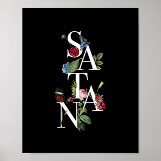 Satan - Flowers Poster