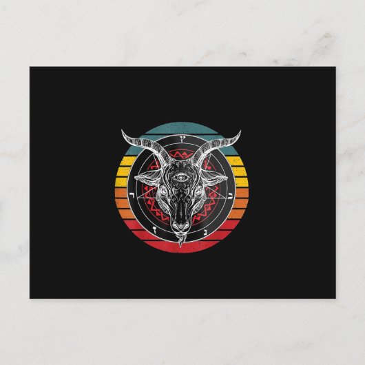 Satan Geit, Geit Cadeau Briefkaart (Voorkant)