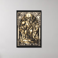 Satan getroonde 24x36 Canvas kunst aan de muur