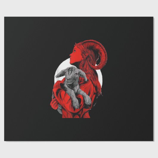 Satan Goat Gift Cadeaupapier (Vlak)