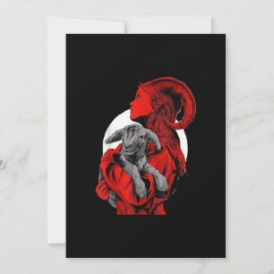 Satan Goat Gift Feestdagenkaart