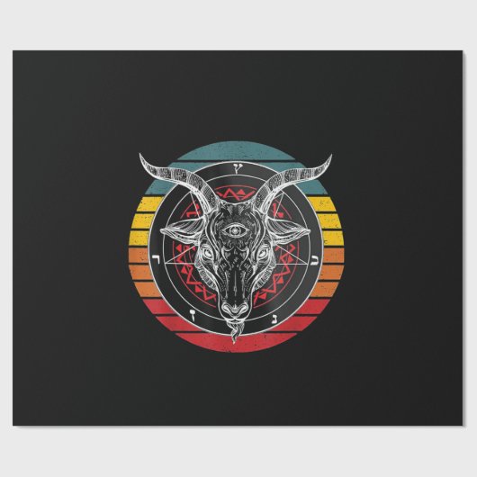 Satan Goat, Goat Gift Cadeaupapier (Vlak)