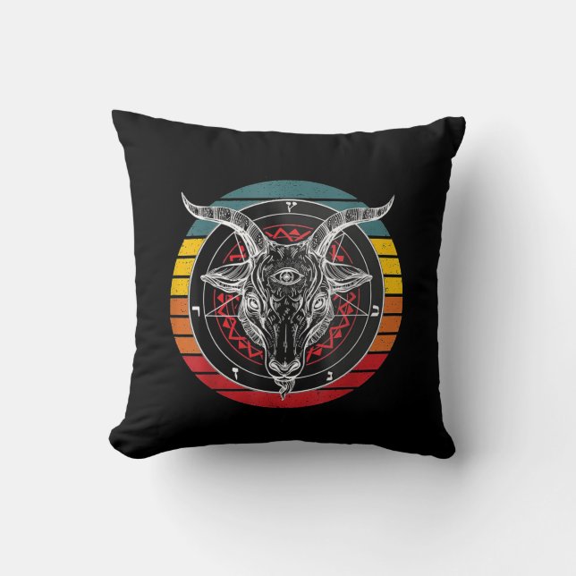 Satan Goat, Goat Gift Kussen (Voorkant)