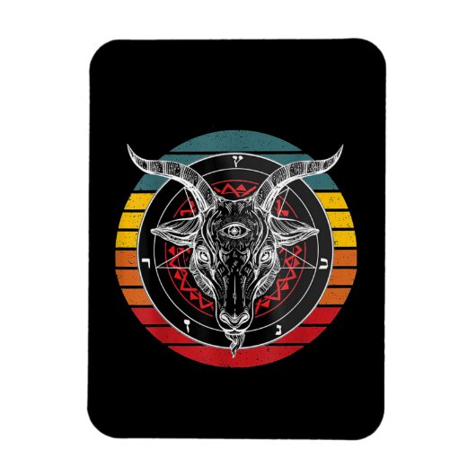 Satan Goat, Goat Gift Magneet (Verticaal)