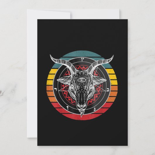 Satan Goat, Goat Gift Save The Date (Voorkant)