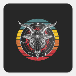 Satan Goat Vierkante Sticker