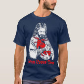 Satan houdt van jou en Jezus... weet het Baphomet T-shirt (Voorkant)