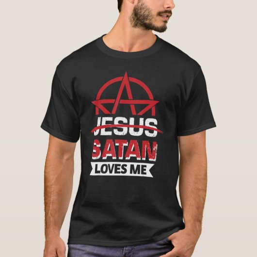 Satan houdt van me Gothic Pride T-shirt (Voorkant)