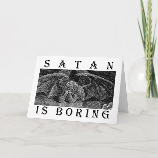 SATAN is BORING Bulk Kaart (Voorkant)