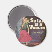 satan is een vrouw! magneet (Voorkant / Achterkant)