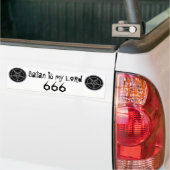 satan is lord bumpersticker (Op Truck)