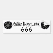 satan is lord bumpersticker (Voorkant)