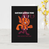 Satan loves you for who you are kaart (Gele Bloem)