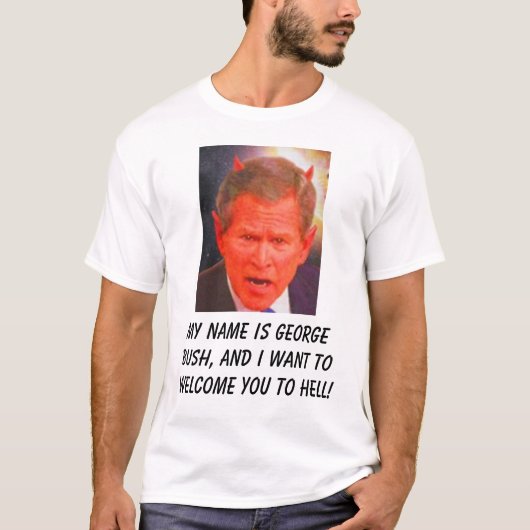 SATAN, mijn naam is George Struik, en ik wil.. T-shirt (Voorkant)