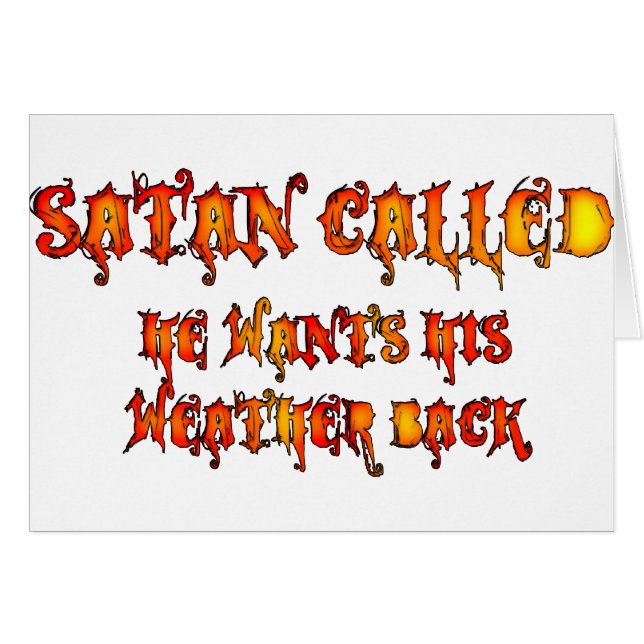 Satan noemde de hittegolf 2011 (Voorkant Horizontaal)