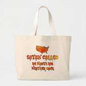 Satan noemde de hittegolf 2011 grote tote bag (Voorkant)
