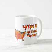 Satan noemde de hittegolf 2011 koffiemok (Voorkant rechts)