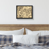 Satan onderwijst zijn heksen 8x10 canvas afdruk (Insitu (Slaapkamer))