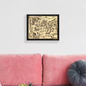 Satan onderwijst zijn heksen 8x10 canvas afdruk (Insitu (Woonkamer))