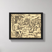 Satan onderwijst zijn heksen 8x10 canvas afdruk (Voorkant)