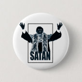 SATAN Pope Ronde Button 5,7 Cm (Voorkant)