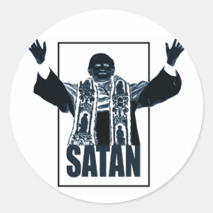 SATAN Pope Ronde Sticker