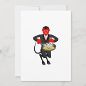 Satan Roasts Sinners Evil Invitation Kaart (Voorkant)