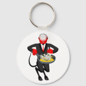 Satan Roasts Sinners Evil Sleutelhanger (Voorkant)