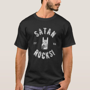 Satan Rocks T - shirts Satan Rocks Devil Horn Hand