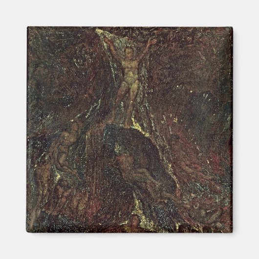 Satan roept zijn legions op magneet (Voorkant)