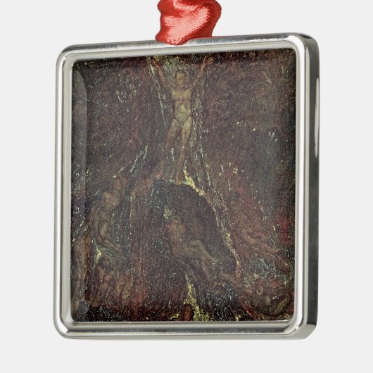 Satan roept zijn legions op metalen ornament (Links)