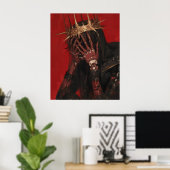 Satan Saint Hyper Realisme olieverfschilderij P Poster (Thuiskantoor)