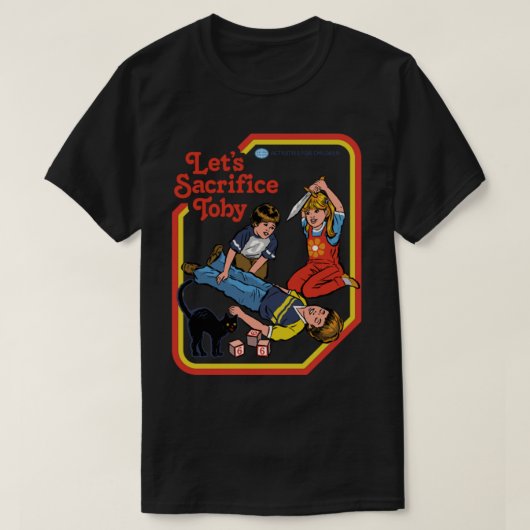Satan T-ShirtLet's Sacrifice Toby T-Shirt_by Steve T-shirt (Design voorkant)