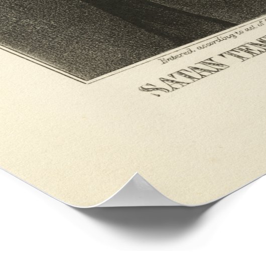 Satan tempting Booth [1865] Poster (Hoek)