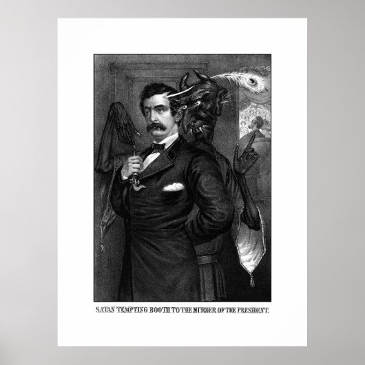 Satan Tempting John Wilkes Booth Poster (Voorkant)