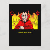 Satan the Devil Add Your Text Briefkaart (Voorkant)