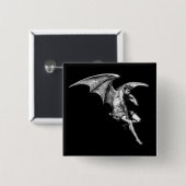 Satan Thinking Pin Vierkante Button 5,1 Cm (Voorkant /achterkant)