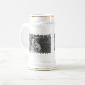 Satan Thinking Stein - distress edge Bierpul (Voorkant links)