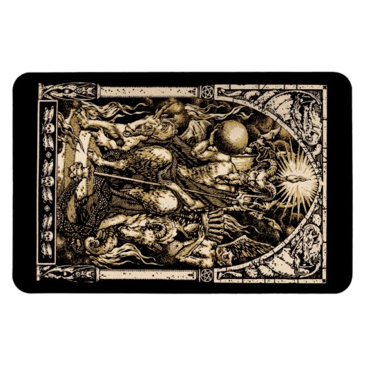 Satan troon 4x6 magneet (Horizontaal)