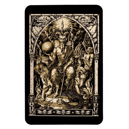 Satan troon 4x6 magneet (Verticaal)