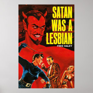 Satan was een lesbische poster