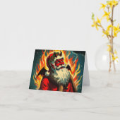 Satanclausule gevouwen Wenskaart Kaart (Gele Bloem)