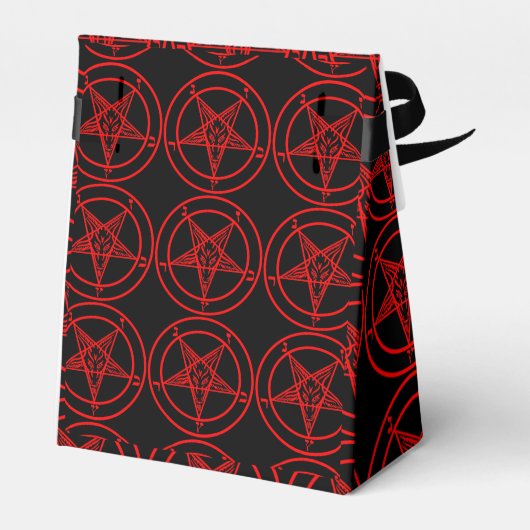 Satanic Baphomet Bedankdoosjes (Achterkant)