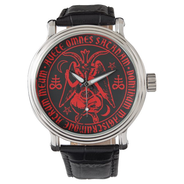 Satanic Baphomet Horloge (Voorkant)