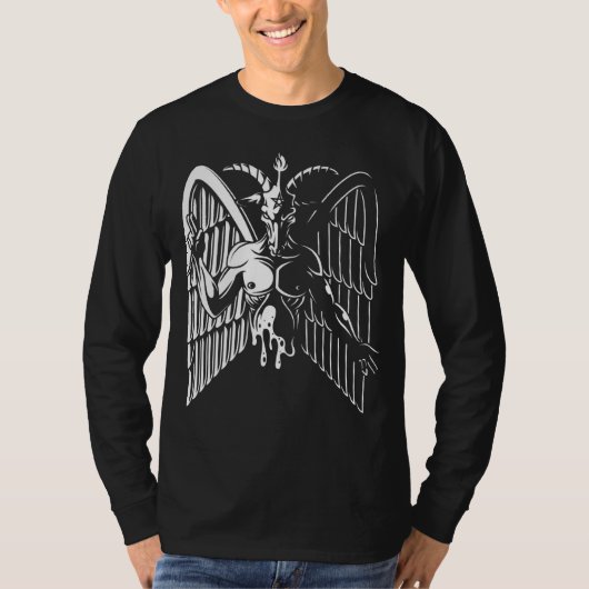 Satanic Baphomet T-shirt (Voorkant)