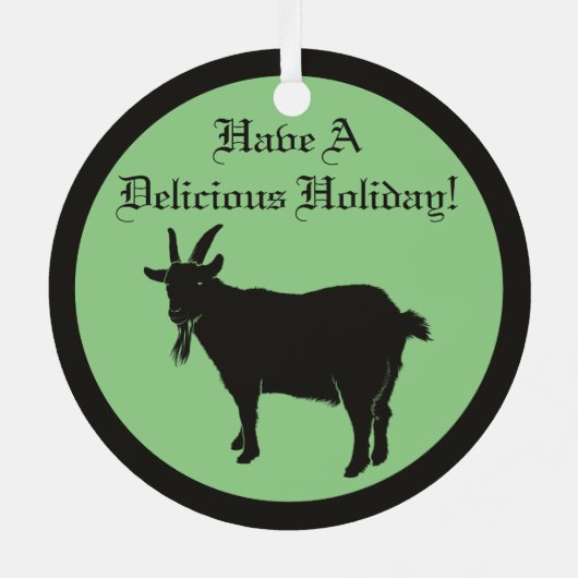 Satanic Black Goat Metalen Ornament (Achterkant)